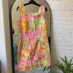 Lilly Pulitzer VTG "Juicy Patch" Patchwork Shift Dress - Sz 6